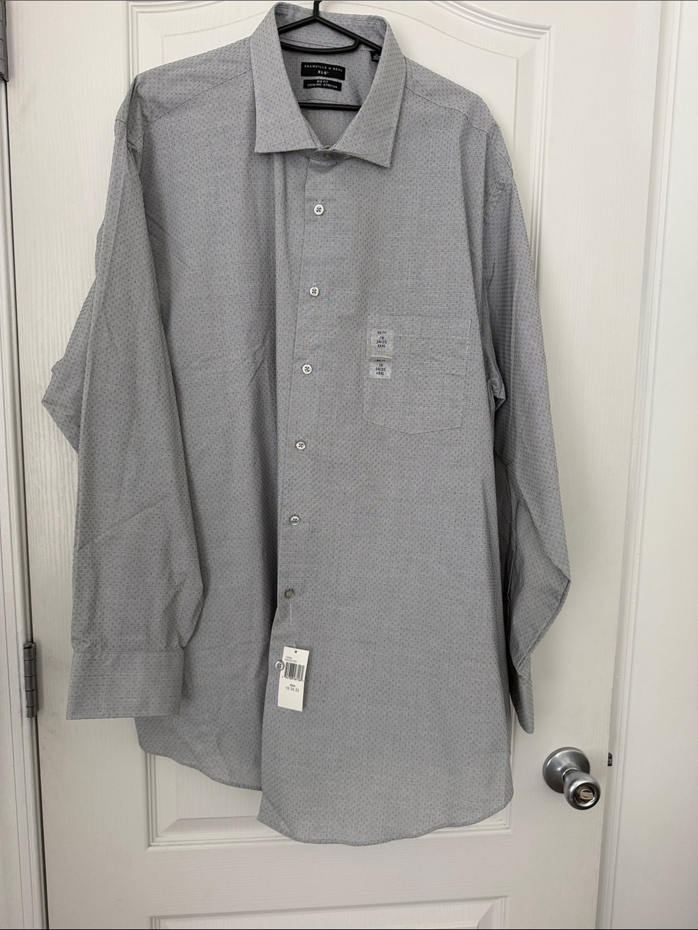 Stafford Light Gray Micro-Pattern Dress Shirt
